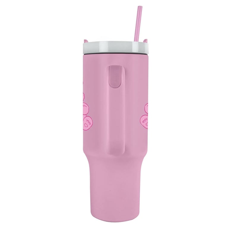 Care Bears 40oz Thermal Insulated Tumbler with Double-Walled Construction and Soft Grip Handle