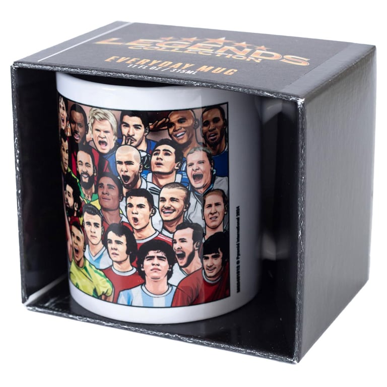 Legends Football s Greatest Ceramic Coffee Mug - Classic Football Legends Collector Edition