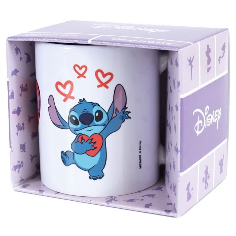 Stitch Love Heart Ceramic Coffee Mug - Kiln Fired Finish