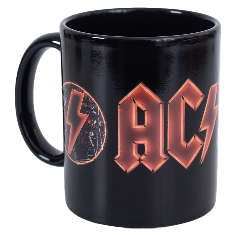 ACDC Heat Changing Ceramic Mug - Power Up Theme, Hand Wash Only