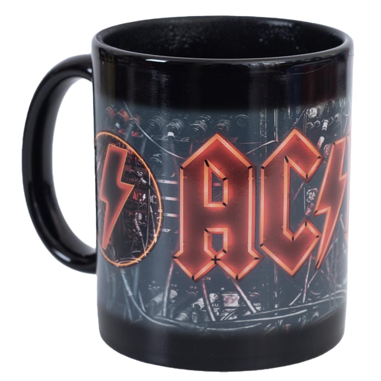 ACDC Heat Changing Ceramic Mug - Power Up Theme, Hand Wash Only