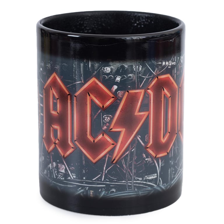 ACDC Heat Changing Ceramic Mug - Power Up Theme, Hand Wash Only