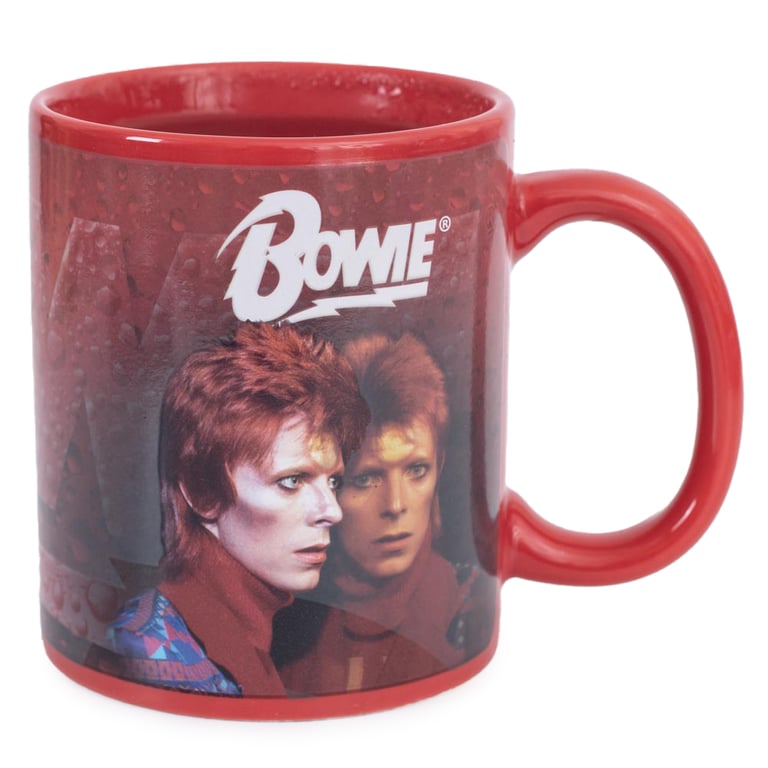 David Bowie Heat Changing Mug - Ceramic, Hand Wash Only, Heat Sensitive Design