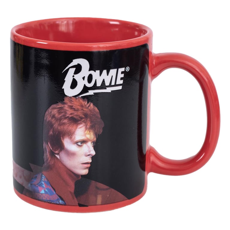 David Bowie Heat Changing Mug - Ceramic, Hand Wash Only, Heat Sensitive Design