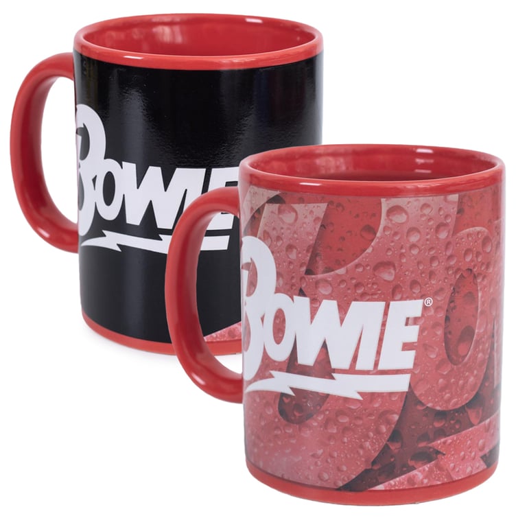 David Bowie Heat Changing Mug - Ceramic, Hand Wash Only, Heat Sensitive Design