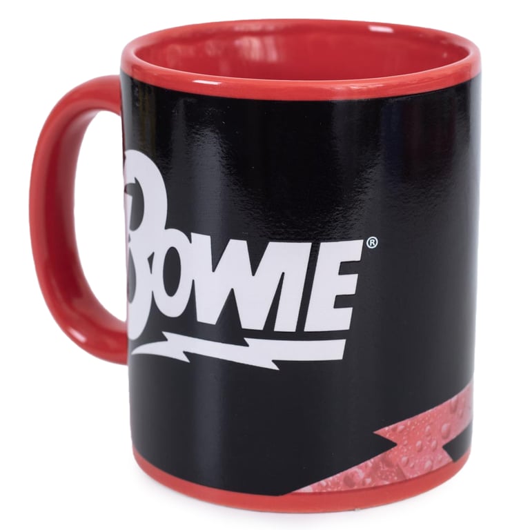 David Bowie Heat Changing Mug - Ceramic, Hand Wash Only, Heat Sensitive Design