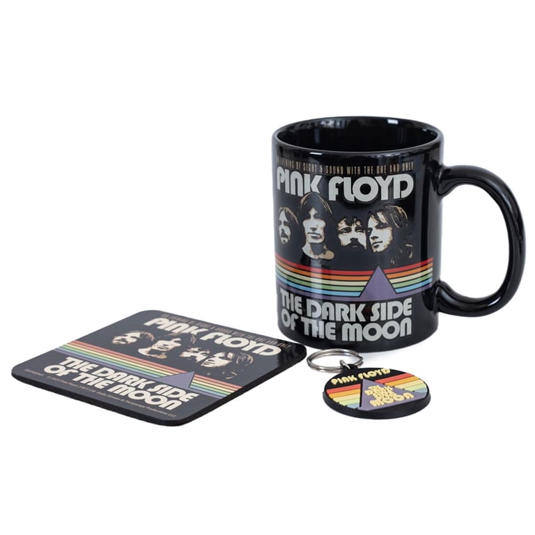 Pink Floyd Dark Side of the Moon Ceramic Mug & Accessories Set