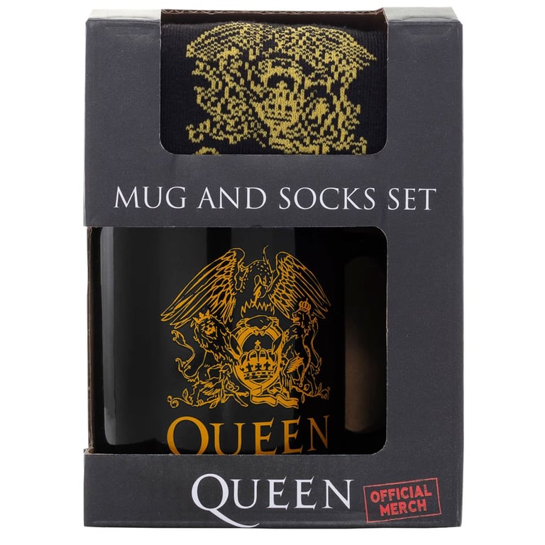 Queen Logo Classic Mug & Sock Gift Set