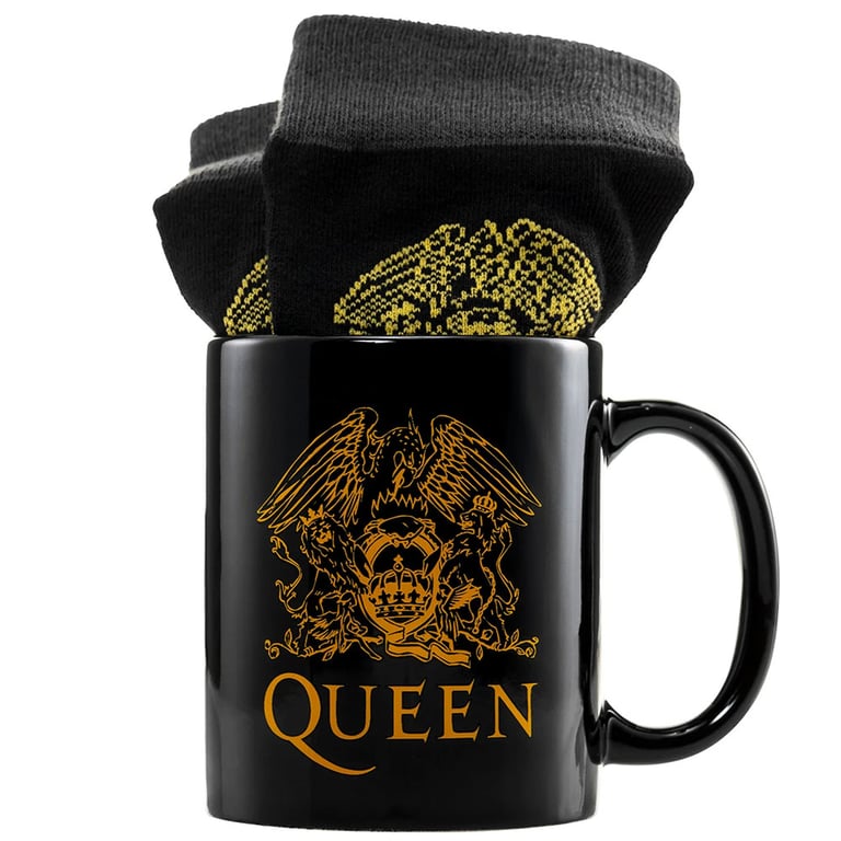 Queen Logo Classic Mug & Sock Gift Set