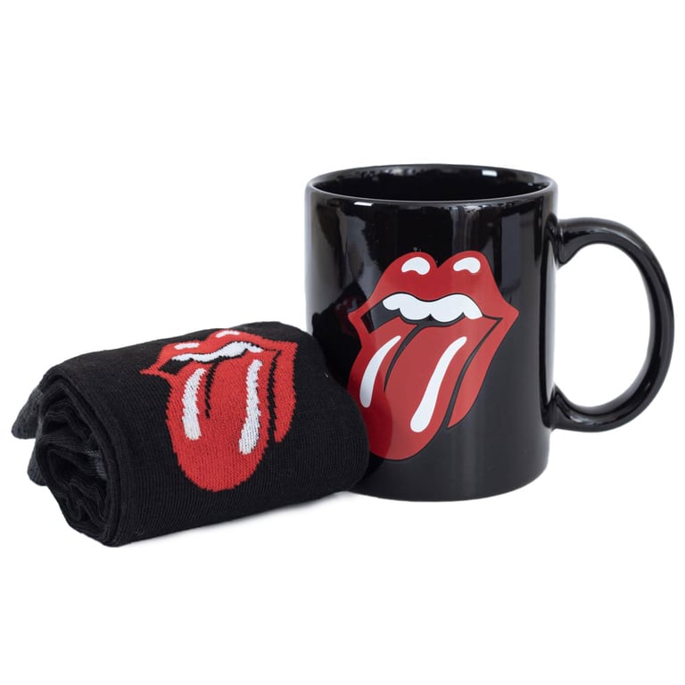 The Rolling Stones Mug & Sock Set - Legendary Rock Style Gift for Coffee Lovers