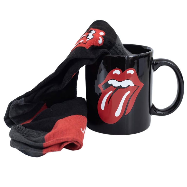The Rolling Stones Mug & Sock Set - Legendary Rock Style Gift for Coffee Lovers