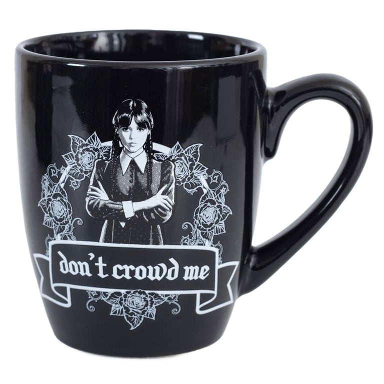 Wednesday Addams Mug & Sock Gift Set - Gothic Coffee Mugs and Socks