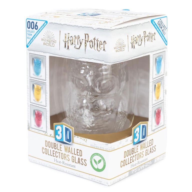 Harry Potter 3D Hedwig Double-Walled Glassware