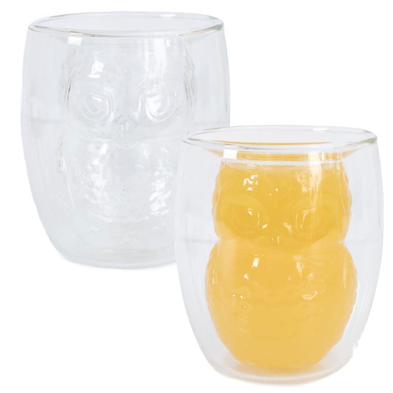 Harry Potter 3D Hedwig Double-Walled Glassware
