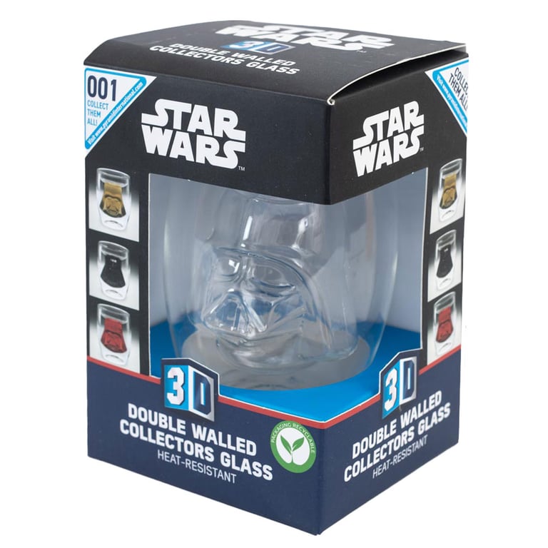 Darth Vader 3D Double-Walled Heat-Resistant Star Wars Collector Glass