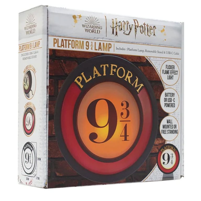 Harry Potter 9 & 3 Quarters Flickering Flame Effect USB Powered Platform Lamp