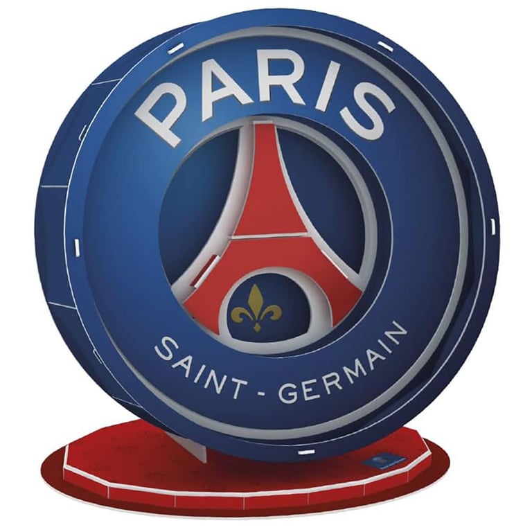 Paris Saint Germain FC 3D Crest Construction Puzzle - Easy to Assemble, Interlocking Pieces
