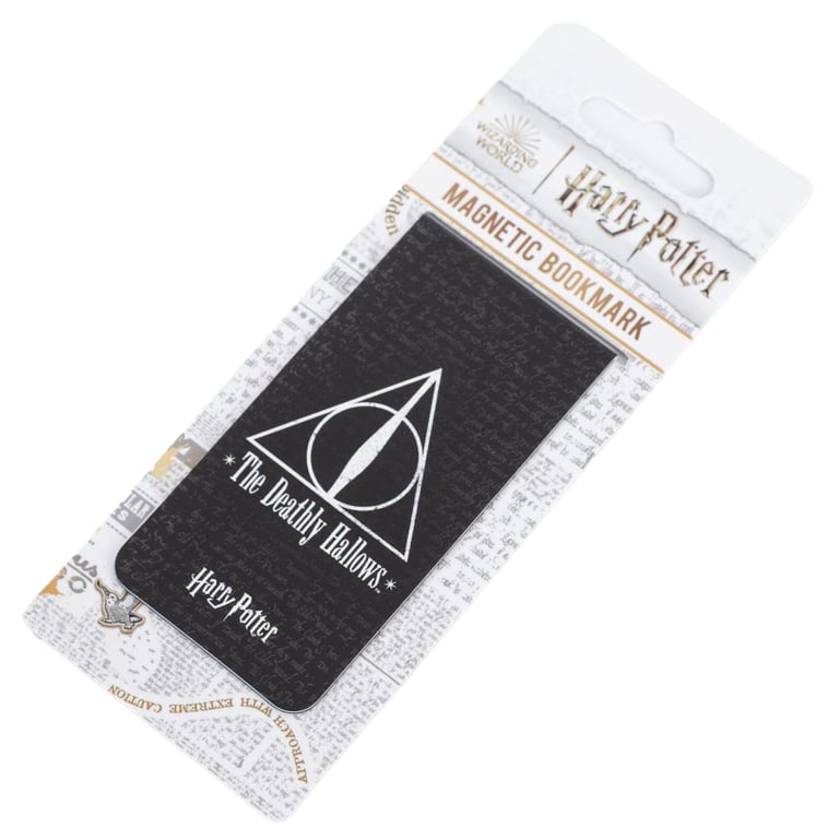 Harry Potter Deathly Hallows Magnetic Bookmark - Durable Symbolic Bookmark for Hogwarts Fans