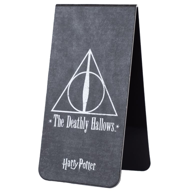 Harry Potter Deathly Hallows Magnetic Bookmark - Durable Symbolic Bookmark for Hogwarts Fans
