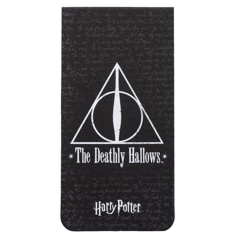 Harry Potter Deathly Hallows Magnetic Bookmark - Durable Symbolic Bookmark for Hogwarts Fans