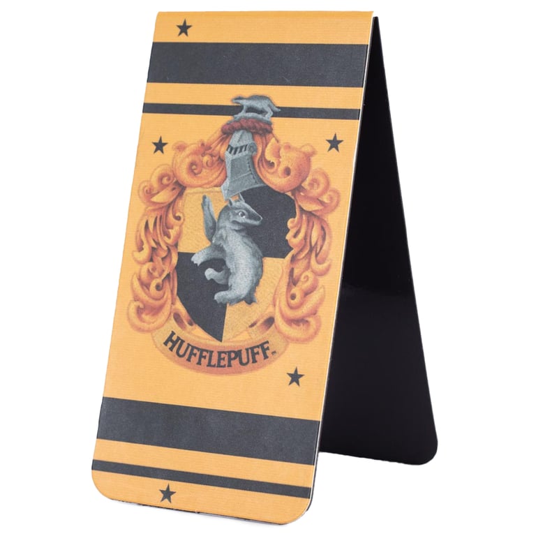 Harry Potter Hufflepuff Magnetic Bookmark - Colourful Crest Design
