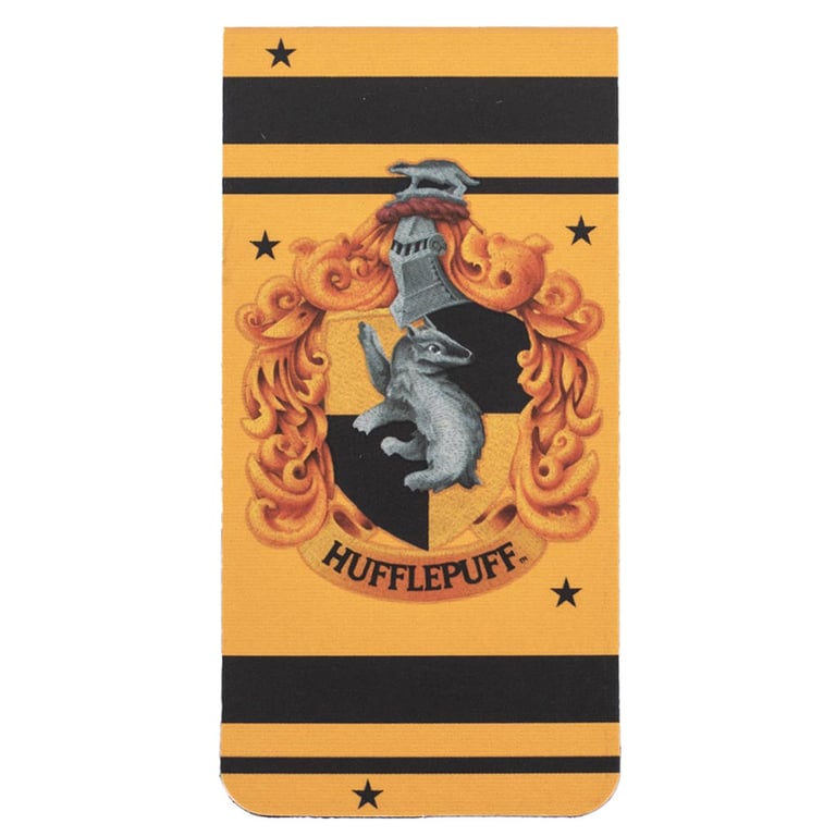 Harry Potter Hufflepuff Magnetic Bookmark - Colourful Crest Design