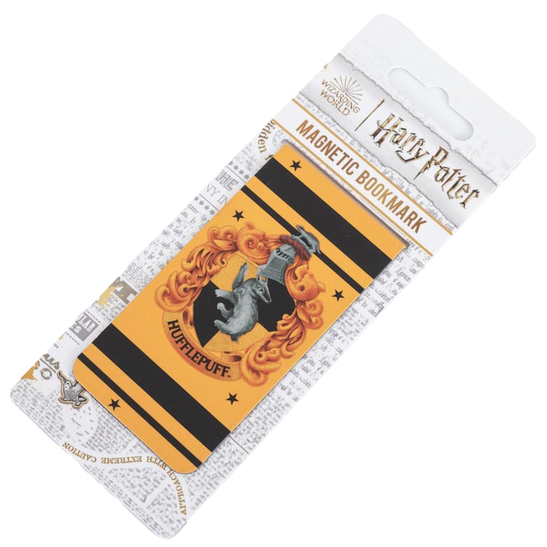 Harry Potter Hufflepuff Magnetic Bookmark - Colourful Crest Design