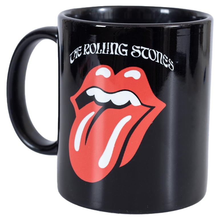 Rolling Stones Hot Lips Logo Ceramic Coffee Mug