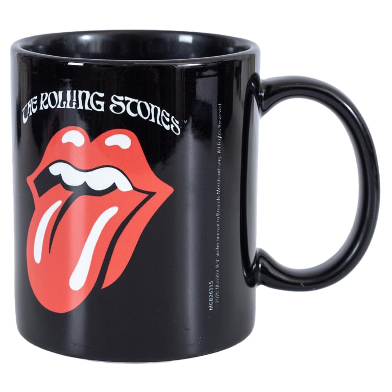 Rolling Stones Hot Lips Logo Ceramic Coffee Mug