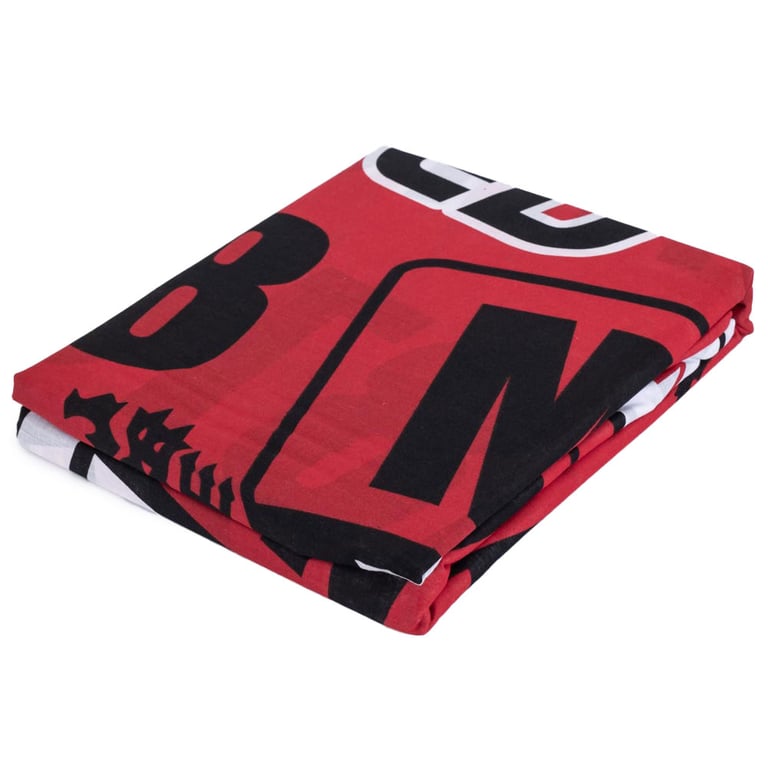 Manchester United FC Patch Design Duvet Set - UK Crest Patterned Bedding