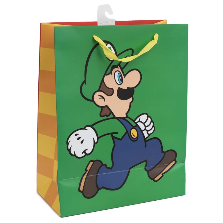 Super Mario Medium Multi Colour Gaming Gift Bag with Woven Handles