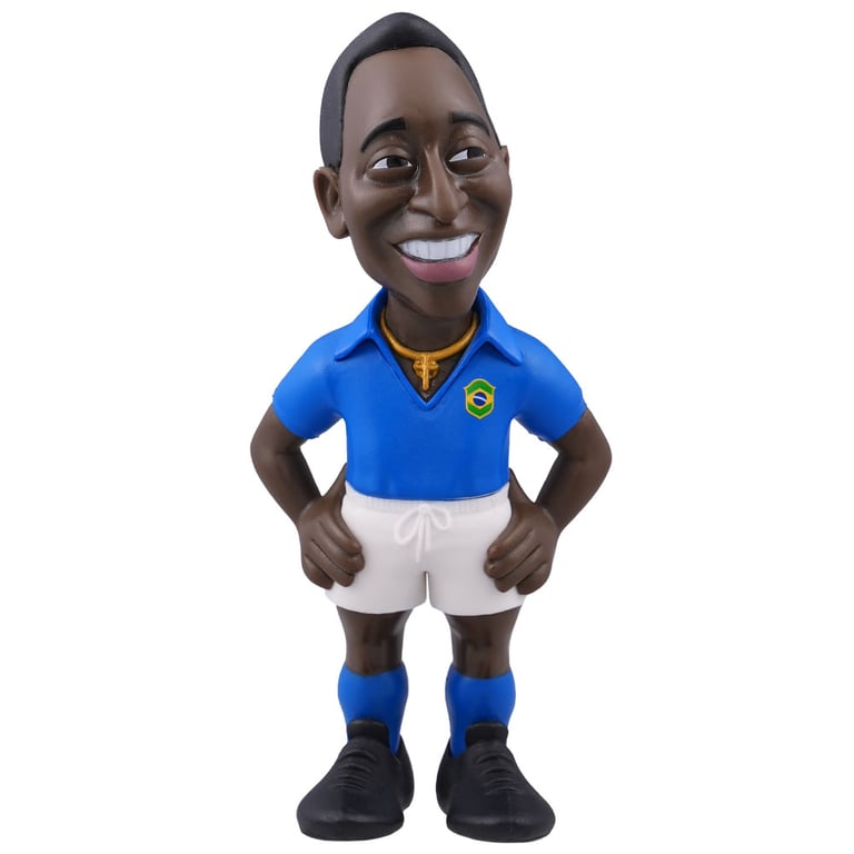 Pele MINIX 12cm Brazil Away Kit Football Legends Collectible Figurine
