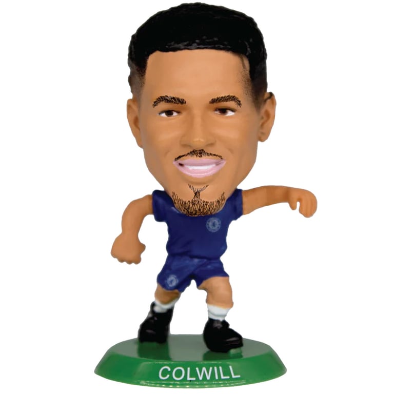 Chelsea FC SoccerStarz Colwill - 5cm Tall Classic Home Kit Collectable Figure