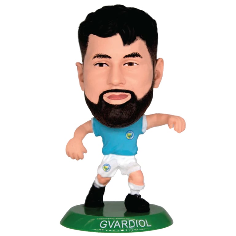Manchester City FC Gvardiol Soccerstarz Collectible Figure - 5cm Tall Man City Home Kit Figurine