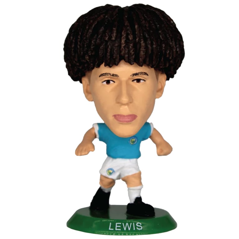 Manchester City FC SoccerStarz Rico Lewis Collectible Figure - 5cm Tall in Man City Home Kit