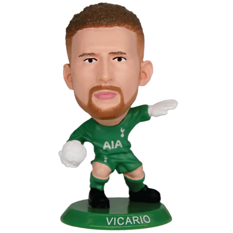 Tottenham Hotspur FC SoccerStarz Guglielmo Vicario Classic Home Kit Collectable Figure - 5cm Tall Figurine
