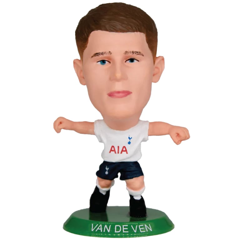 Tottenham Hotspur FC SoccerStarz Van De Ven - Classic Home Kit 5cm Tall Figurine Collectable Figure