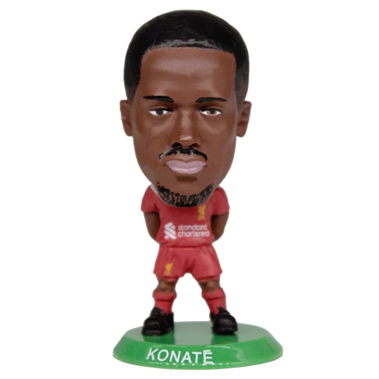 Liverpool FC SoccerStarz 2025 Konate Collectible Figure - Ibrahima Konate Home Kit Edition