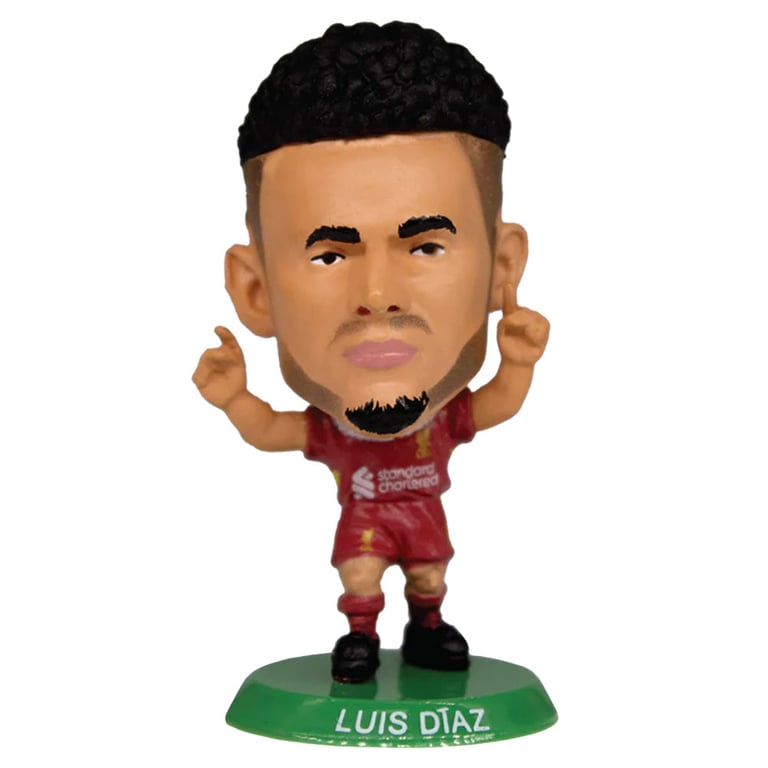 Liverpool FC SoccerStarz 2025 Luis Diaz Collectable Figure, Season 2024-25 Home Kit Edition