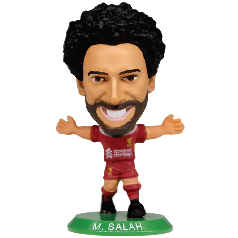 Liverpool FC SoccerStarz 2025 Mohamed Salah Collectable Figure - 2024-25 Home Kit Edition
