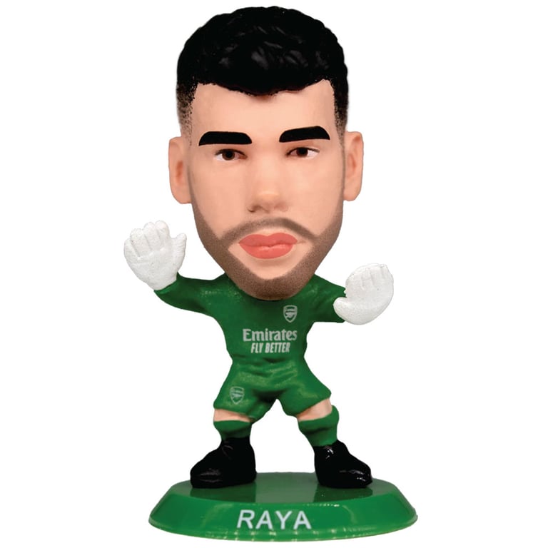 Arsenal FC SoccerStarz Raya Collectible Figure - 5cm Tall in Classic Home Kit