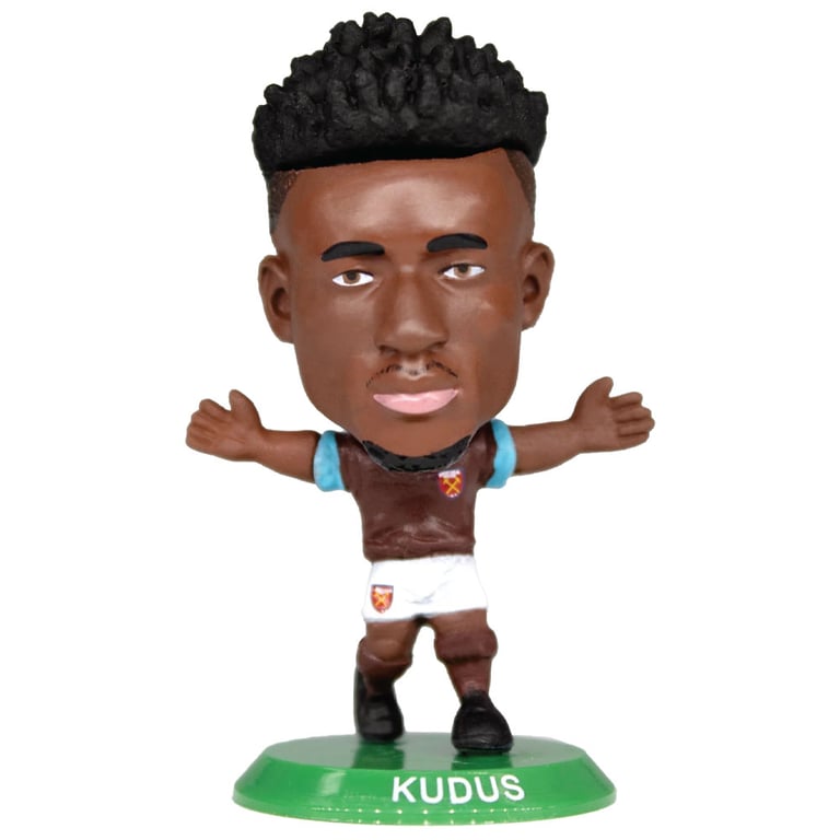West Ham United FC Mohammed Kudus Soccerstarz Collectible Figure in Classic Home Kit