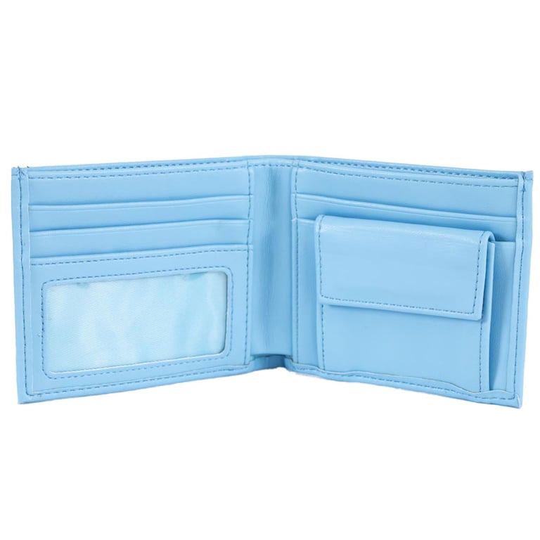 Manchester City FC Coloured PU Wallet - Large Club Crest Printed Design, 3 Card Slots & Secure Fastener
