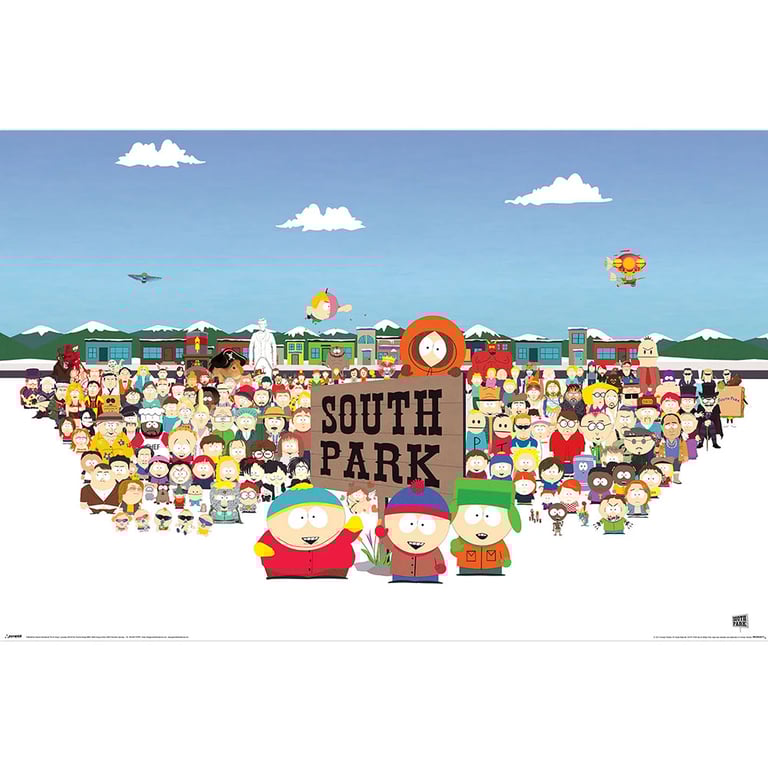 South Park Character Montage Poster 204 - High Resolution Artwork on Glossy 150gsm Paper