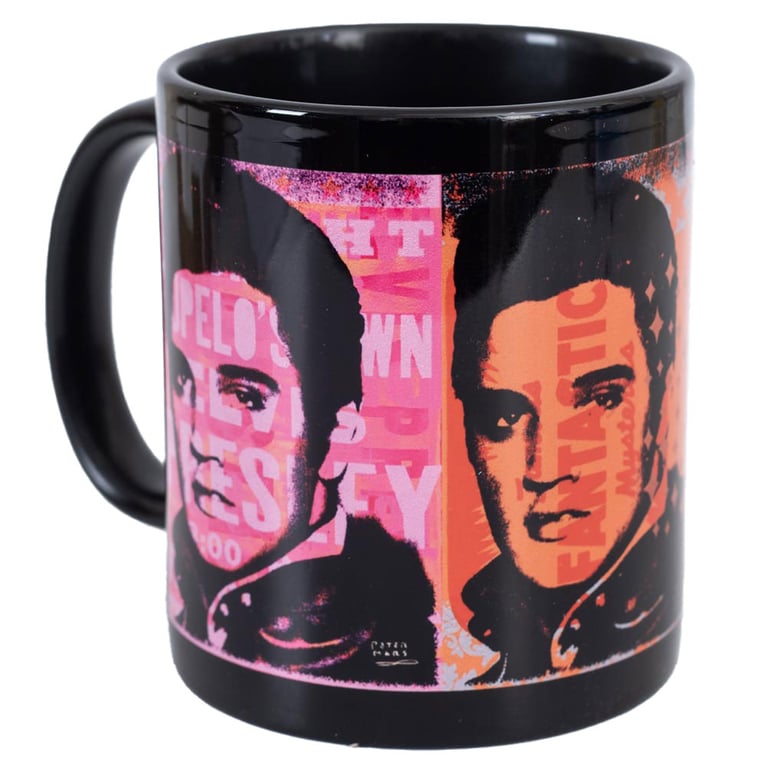 Elvis Presley Ceramic Coffee Mug - Retro Music Icon Collector s Item