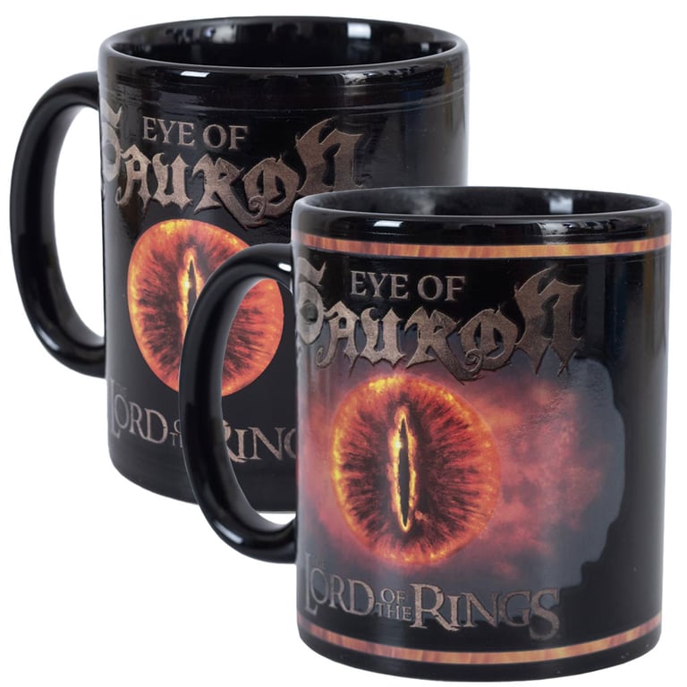 The Lord of the Rings Sauron Heat Changing Coffee Mug - Eye of Sauron Design Changes with Heat