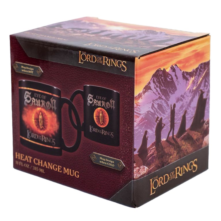 The Lord of the Rings Sauron Heat Changing Coffee Mug - Eye of Sauron Design Changes with Heat