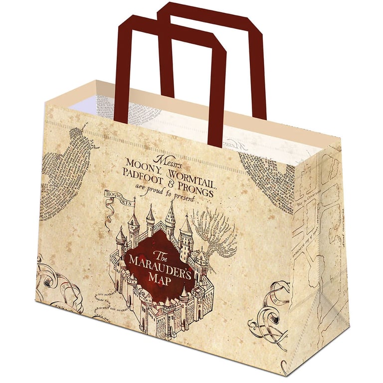 Harry Potter Marauders Map Polypropylene Reusable Shopping Bag