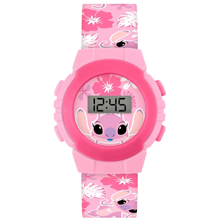 Lilo & Stitch Angel Kids Digital Watch - Easy to Read Display with Vibrant Strap and 1 Year Guarantee