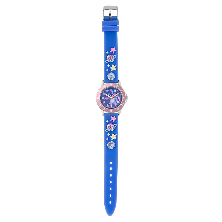 Purple Lilo & Stitch Junior Analogue Time Teacher Watch with Space Themed Dial